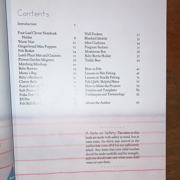 Felting for Baby: 25 warm & wooly projects by Saori Yamazaki book - Picture 4 of 16